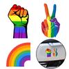 3pcs Rainbow LGBT Stickers Motorcycle Car Decoration Glass Stickers Outdoor Vinyl Waterproof Stickers Pride Month