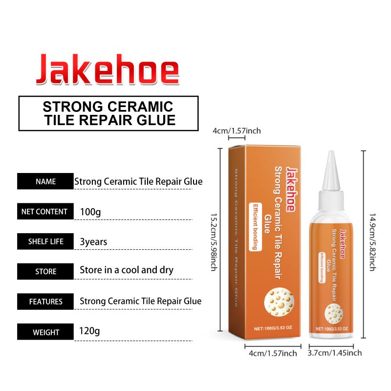 Паста для ремонта плитки Jakehoe - Домашняя паста для ремонта плитки для шатающейся, треснувшей, пористой, поцарапанной и вмятой плитки