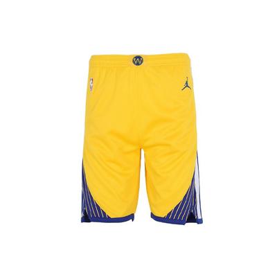 Свободные дышащие баскетбольные шорты Golden State Warriors, детские штаны, желтые 3Y2B7BCNJ-WAR