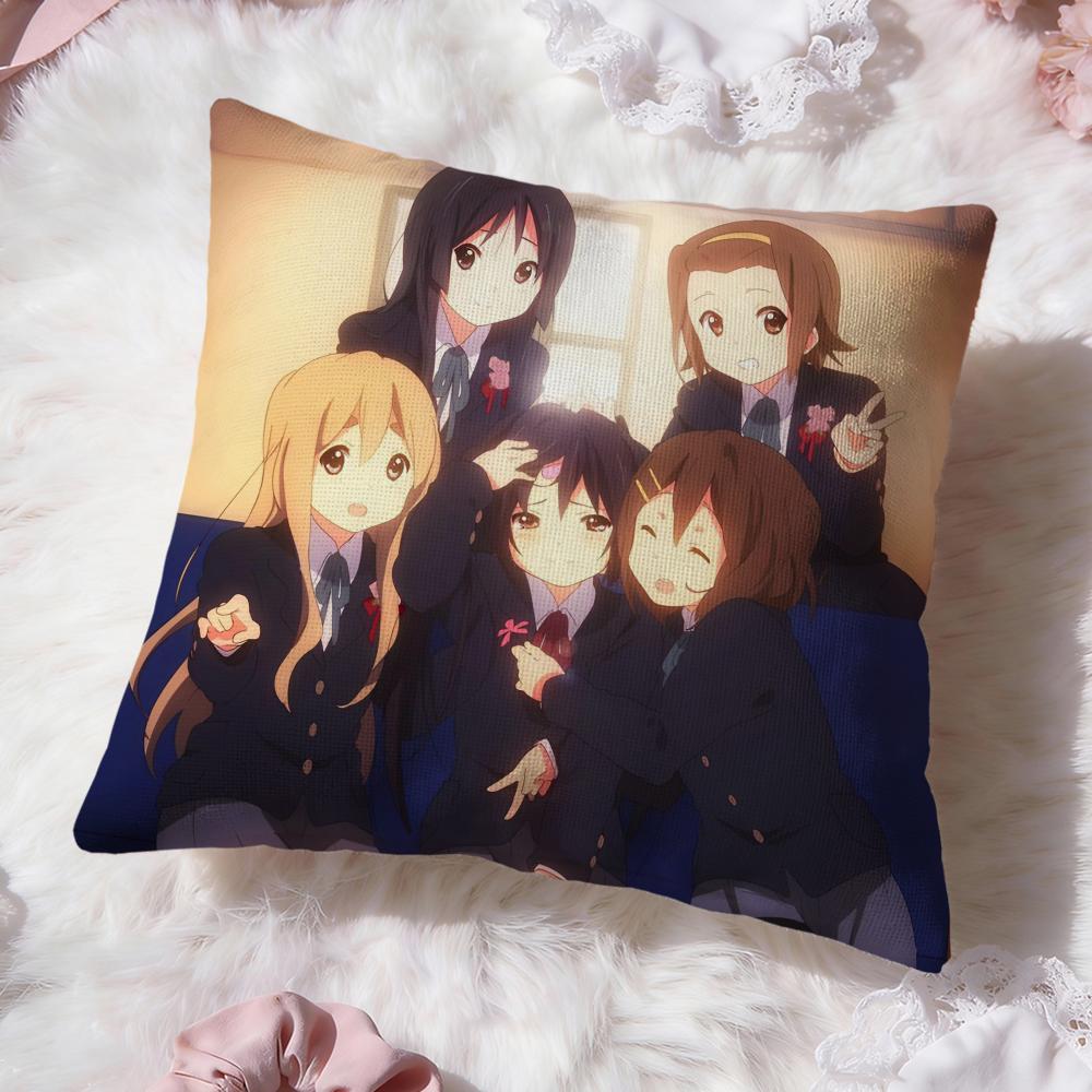 Аниме K-ON Милая Наволочка Премиум Комфорт Двусторонняя Подушка - Дизайн Два в Одном для Любой Комнаты и Салона Автомобиля