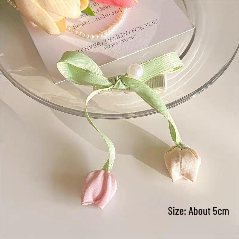 Весенне-летняя цветочная заколка для волос: Дизайн «Лилия, Роза и Гибискус»