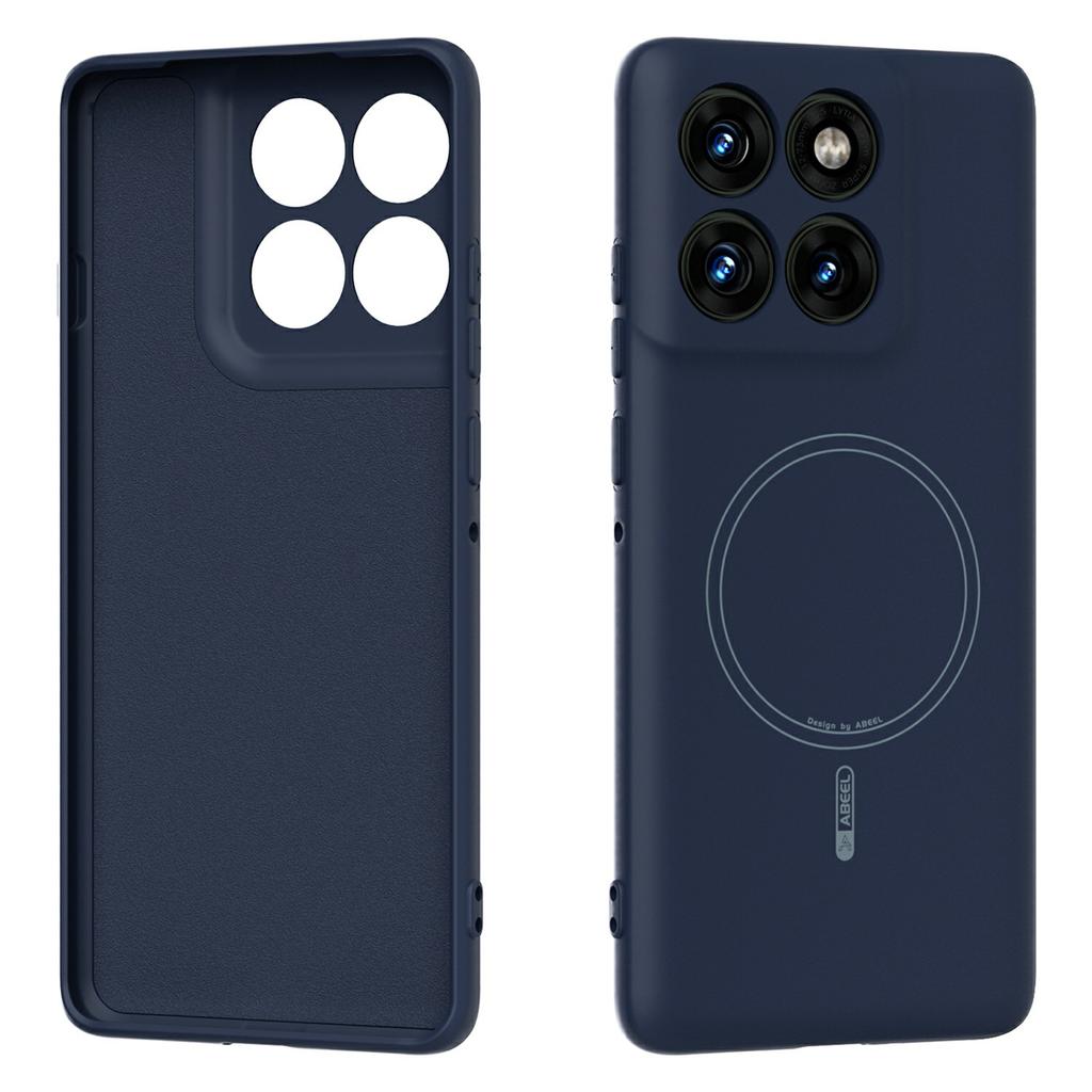 ABEEL For Motorola Edge 60 Pro 5G Magnetic Case Skin Touch Liquid Silicone Phone Back Cover