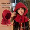 2025 Women's Knitted Hat & Scarf Set: Windproof, Warm, Autumn/Winter Neck Protection