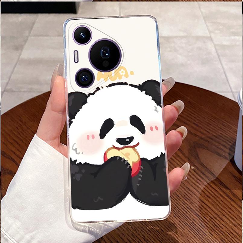 Задняя крышка для Huawei Pura70 Pura 70 Pro Plus Чехол Роскошный Милый Любовь Кролик Забавный Рисунок Прозрачный Мягкий Тонкий ТПУ Силиконовый Чехол для Телефона