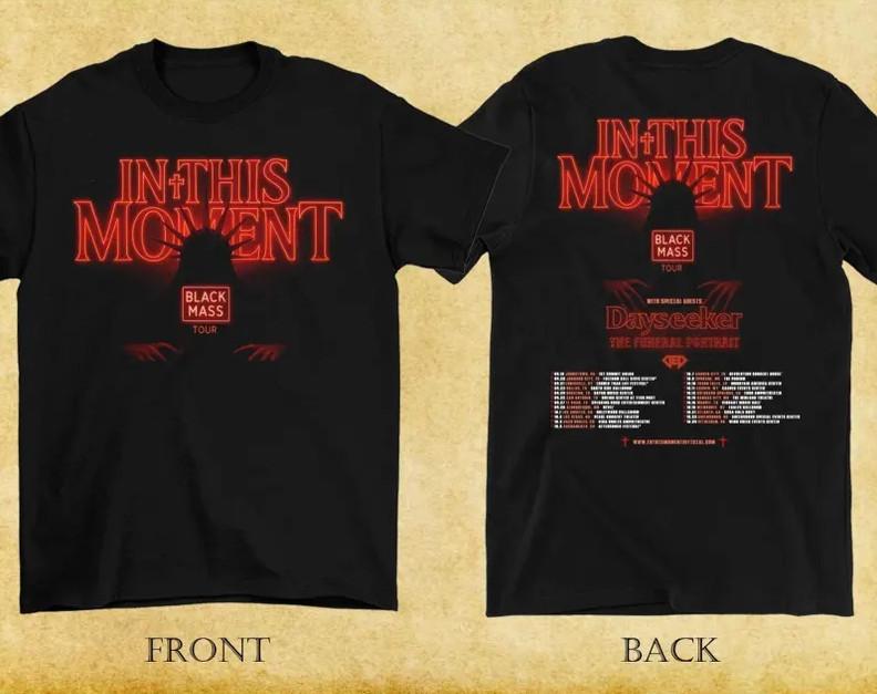 In This Moment 2025 Black Mass World Tour Shirt – Gothic Metal Band Graphic Tee Unisex T-Shirt