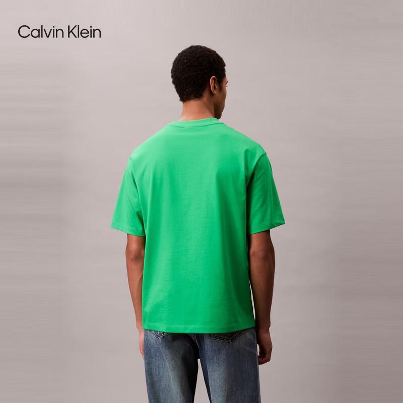 Calvin Klein Джинсы Мужская Хлопковая Футболка с Принтом Буквами