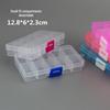 Compact 10-Compartment Transparent Plastic Organizer Box for Jewelry and Parts