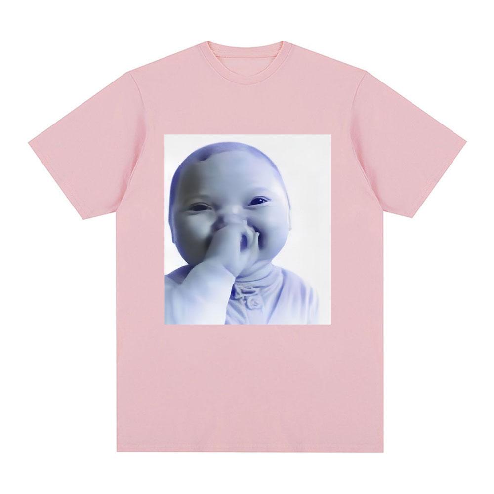 Мем Ai Baby Tuff Baby Футболка Brainrot Baby Смеющийся Ai Kid Смешная футболка Gen Alpha Юмор Хлопковые футболки с коротким рукавом