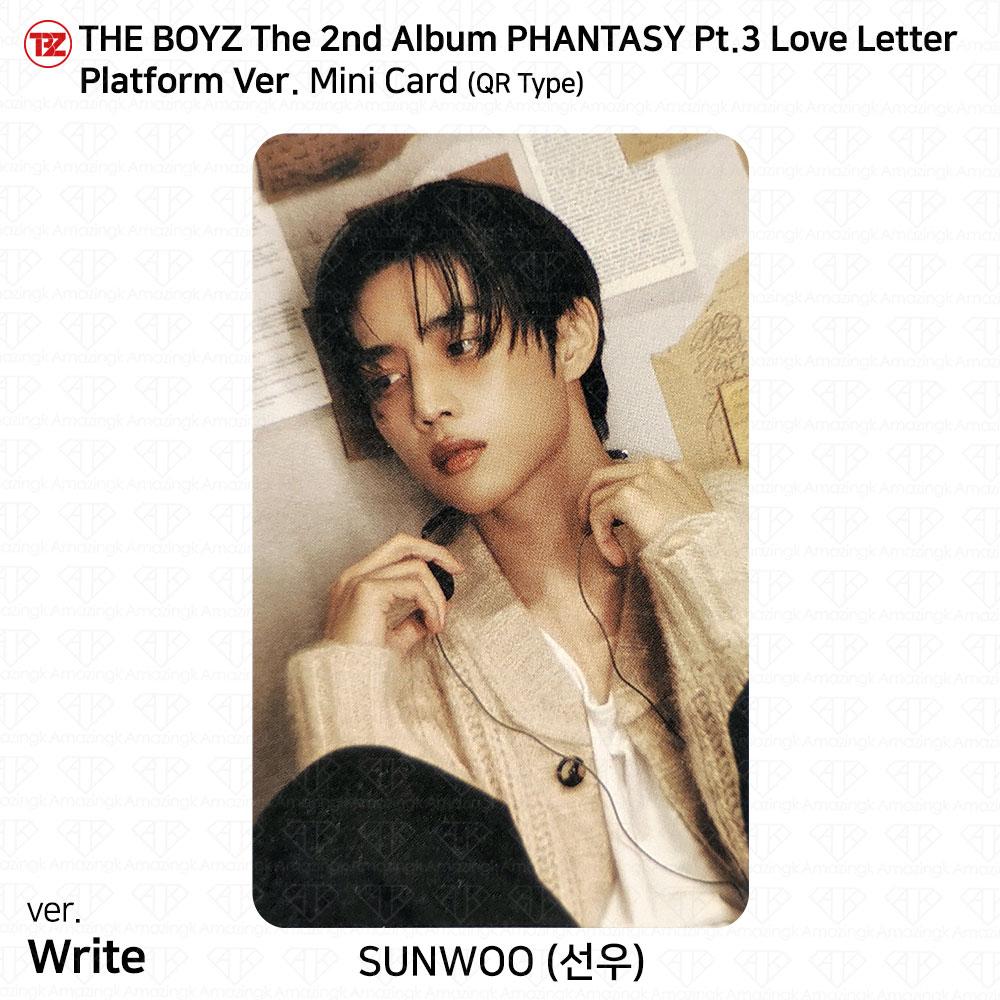 THE BOYZ Phantasy Pt.3 Платформа для любовных писем, версия QR Селфи, официальная фотокарточка