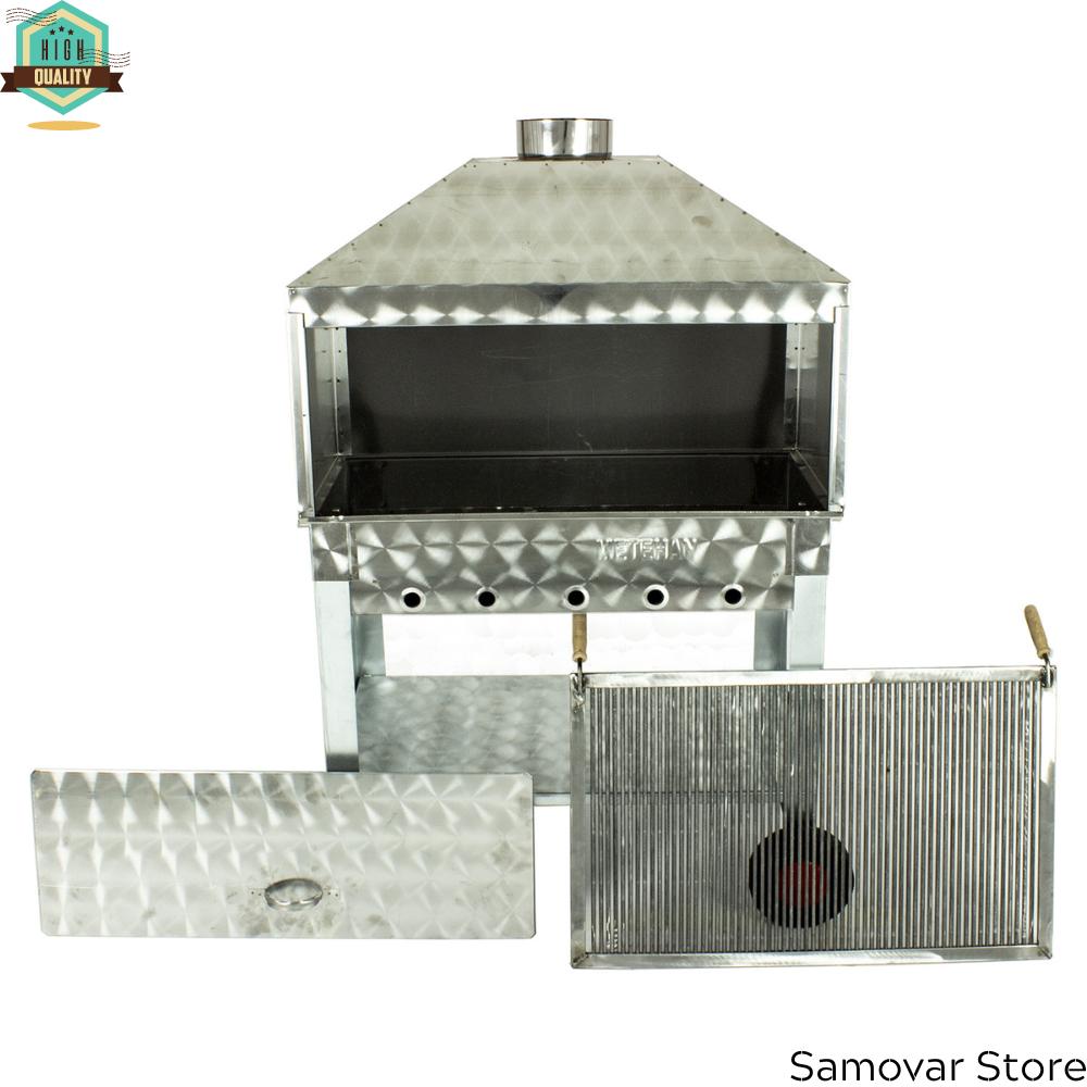 Гриль-гриль с капюшоном, 4 колеса, инструменты для барбекю, набор для гриля из нержавеющей стали, кухонный стейк, еда, барбекю, вечеринка