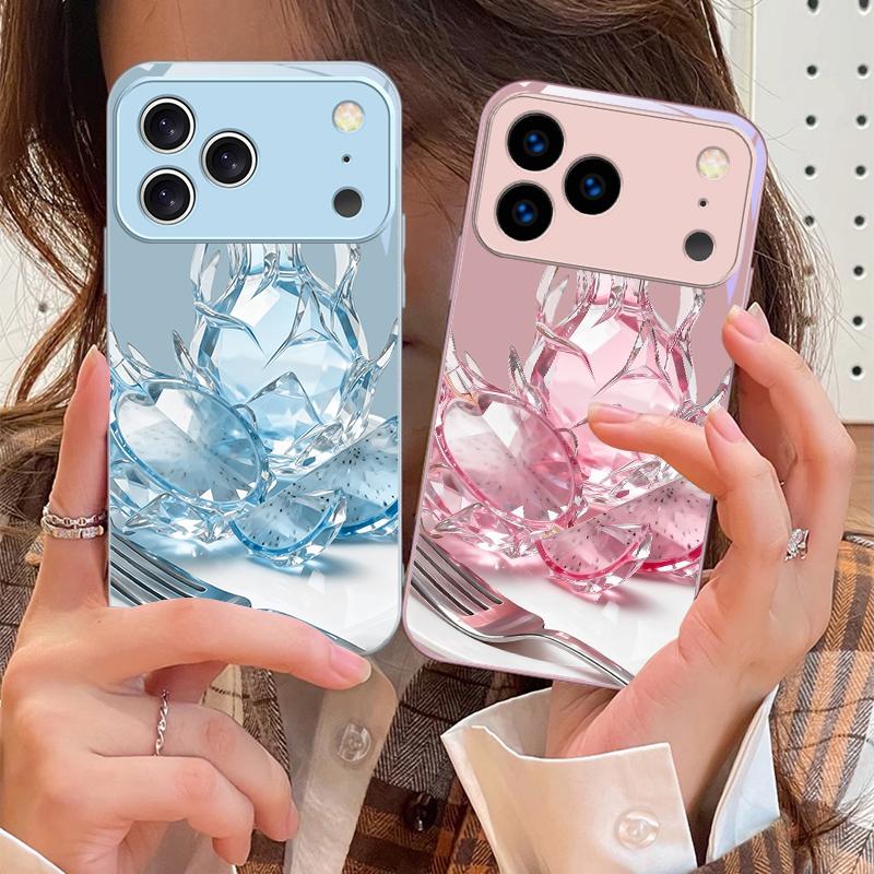 Знакомый питахайя Для iPhone 17 Air 16 E 15 14 13 Plus 12 mini 11 17 Pro Max XR Xs Max 16E 7 8 Чехол для телефона из закаленного стекла