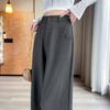 2025 Весна Лето Элегантный Костюм Широкие Брюки Женские Новые Прямые Повседневные Брюки Швабры Узкие Брюки с Высокой Талией Драп Костюм
