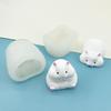 Adorable Hamster Silicone Mold for Cartoon Mousse, Jelly, Pudding, Putzai Cake - Food Grade Baking Tool