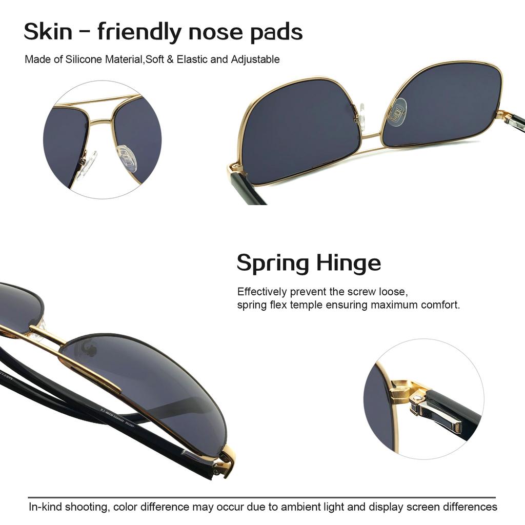 Luxury Oversized Vintage Women's Sunglasses Luxury Vintage Wholesale Men's UV400 Polarized Sunglasses