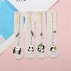 Reading Book mark for Pages Student Cute Paper Clip Metal Bookmark Panda Pendant Panda Bookmark