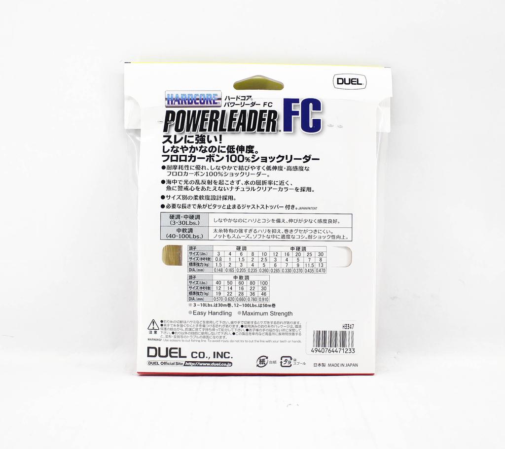 Yo Zuri Duel Hardcore Power Leader Флюорокарбон 100 фунтов 50 м H3347 (1233)