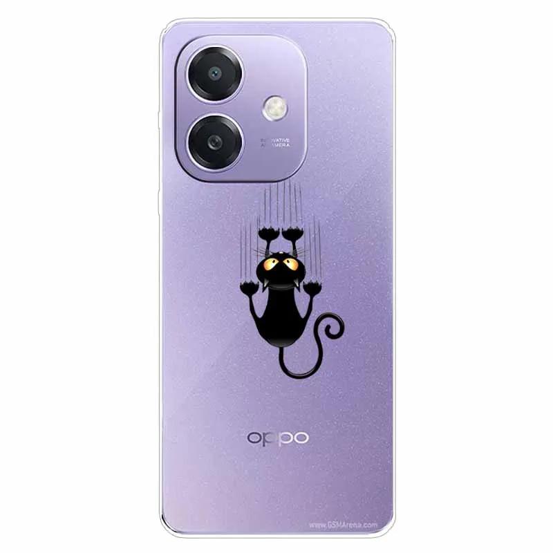 Для Oppo A60 5G CPH2683 Чехол OPPO A40 4G CPH2669 Прозрачный Мягкий Силиконовый ТПУ Чехол с Рисунком для A60 5G Прозрачный Мягкий ТПУ Чехол A40 4G