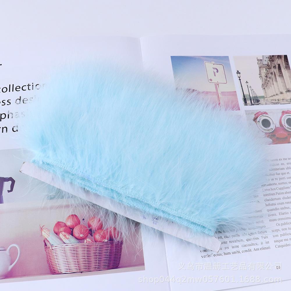 5-7Cm Bone-Cut Full Flannel Edge Stage Clothing Material Turkey Fluff Skirt Barbie Diy