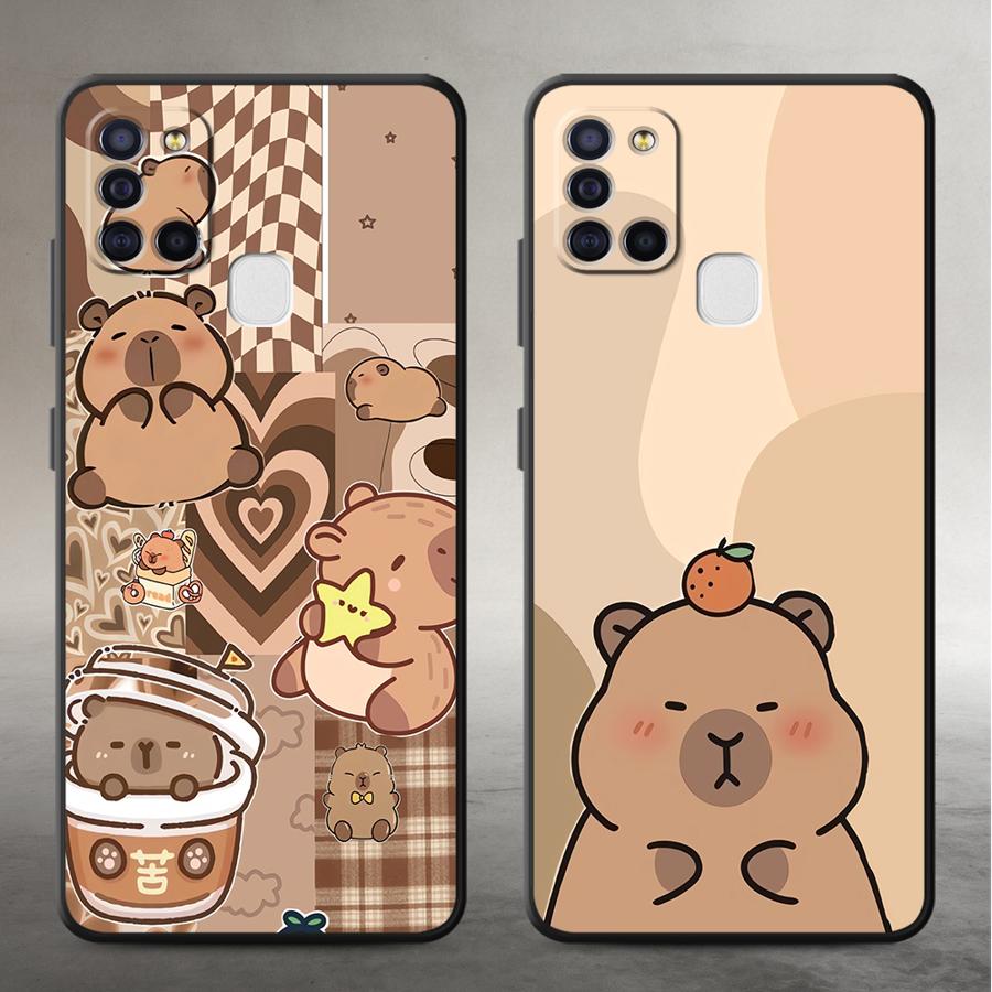 Чехол для Samsung Galaxy A16 A40 A17 A05 A06 A04 A70 A50 A13 A20 A12 A15 Funda Чехол для телефона Милая капибара