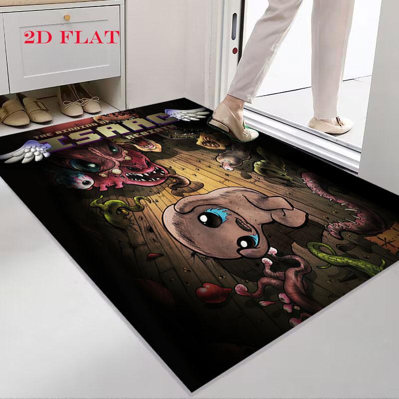 Ковер 'The Binding of Isaac' в стиле хоррор-мультфильма для гостиной, спальни, дома, украшение дивана, нескользящий коврик для игр детей