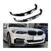 Накладка на передний бампер автомобиля, совместимая с BMW G30G31M Sport 2017-2020, глянцево-черный/карбоновый спойлер, сплиттер, комплект кузова, диффузор (цвет: Carbonlook)