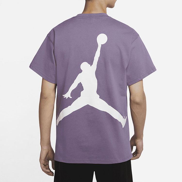 Jordan T Shirt Men's Gray Purple DQ4960-574