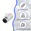 Набор из 2 высокоточных PTFE фитингов для подачи филамента для 3D-принтера A1mini с керамическими направляющими, самосмазывающиеся