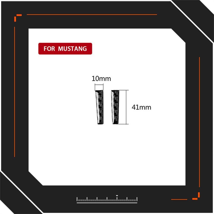 Carbon Fiber Handlebar Stickers For Ford Mustang 2015-2020 Interior Accessories