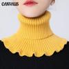 Neck Women's Head Autumn and Winter Warm Neck Cover Cervical Vertebrae with Decorative Fake Collar Knitted High-necked Wool Collar