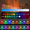 Ocean Wave Aurora Projector Light USB Remote RGB Water Ripple 16 Colors Night Light Home Office Bar Living Room Ambient Light