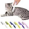 2 Pcs Pet Hair Comb Tear Stain Remover Fine-Tooth Stainless Steel Flea Comb 2-in-1 Multifunctional Grooming Tool for Dehairing Cats' Face Paws Body