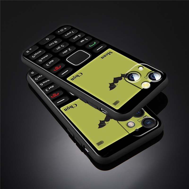 Роскошный винтажный узор с телефоном Чехол для телефона Для Apple iPhone 17 16 16E 15 14 13 12 11 Pro Max Plus Черный Мягкий Силикон