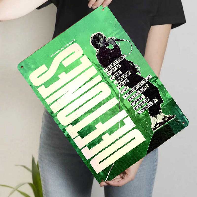 Custom Metal Tin Sign Album Cover Art Decorative Wall Hanging for Music Lovers