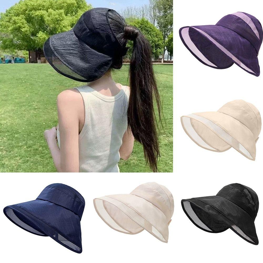 UV Protection Bucket Hat Foldable Beach Cap NEW Panama Hat Women