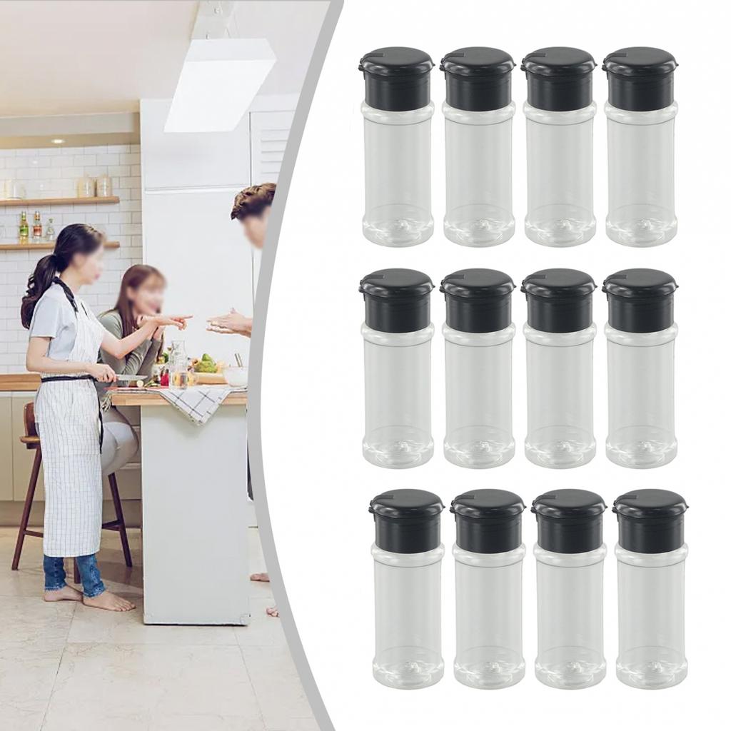 Salt Pepper Container Bottle Container Holder Black Restaurant Kitchen