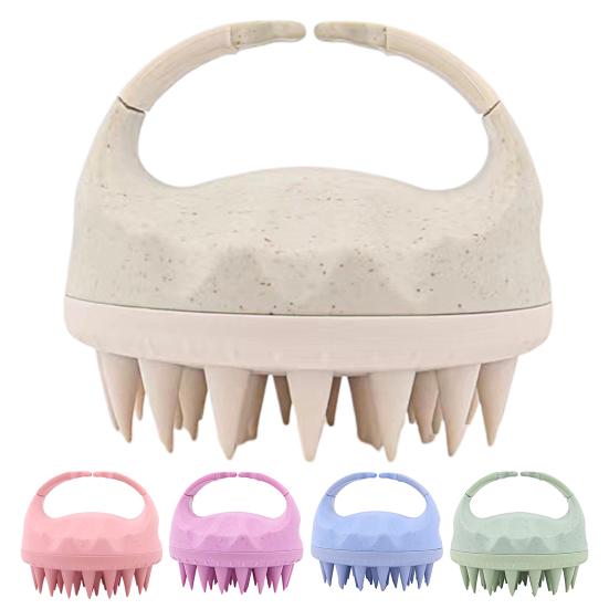 Scalp Massager Shampoo Brush with Soft Bristles Ergonomic Handle Portable Travel Hair Growth Dandruff Removal Scalp Exfoliator Scrubber Cleaning Brush