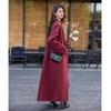 Mokana Women's Elegant Long Wool Blend Coat