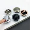 Round Hidden Door Knob Stainless Steel Cabinet Handle Pull Modern Hidden Door Handles  Cabinet