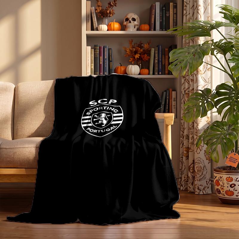 Sporting Clube de Portugal Custom Flannel Blankets Soft Warm Cozy Throws for Home Decor Holiday Gifts