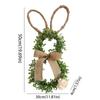 Linen Bow Easter Wreaths With Flower Artificial Wreath Front Door Wreath  Window Decoration