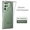 Ультратонкий тонкий прозрачный силиконовый чехол с кристаллами для Samsung Galaxy S24 Ultra S22 S21 S23 FE Мягкий однотонный прозрачный противоударный чехол