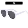 Большие желтые пилотные солнцезащитные очки женские винтажные большие солнечные очки женская мода УФ400 очки