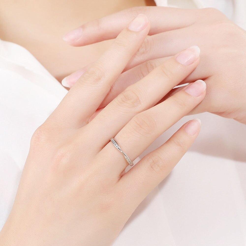 New S925 Sterling Silver Couples Ring Lozenge Micro-set Gem Jewelry Adjustable Pair Lovers Rings Festival Birthday Gift