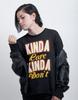 Kinda Care Kinda Dont T-Shirt Womens Sarcastic Humour Attitude Antisocial Ladies
