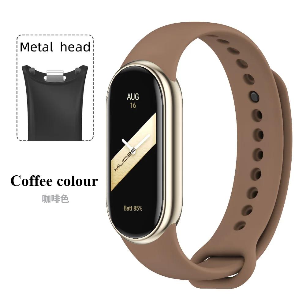 Спортивный силиконовый ремешок для Xiaomi Mi Band 9 NFC Сменный браслет-ремень для Xiaomi Mi Band 8/9/10 Наручный ремешок Аксессуары для умных часов