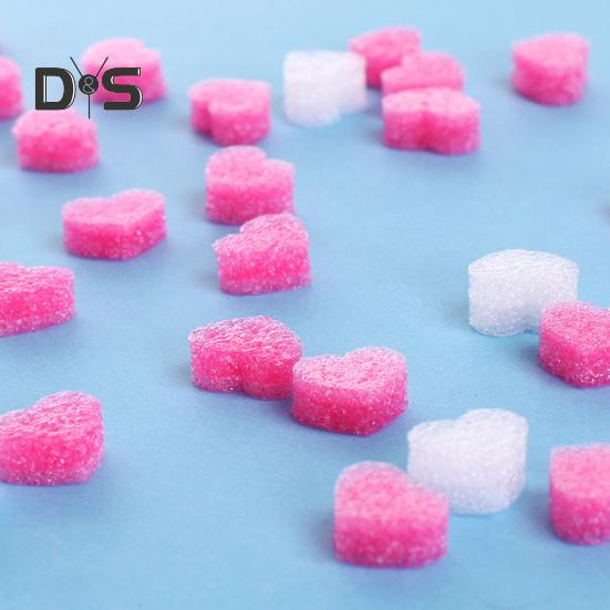 100 шт. Портативные пенопластовые шарики с высокой эластичностью в форме сердца, пенопластовые полоски, наполнитель для цветочных коробок на День святого Валентина