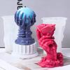 3D Силиконовая форма для свечи в виде руки ведьмы, когтя призрака, шара из роз, черепа на Хэллоуин, для изготовления восковых поделок, для домашнего декора и DIY проектов