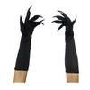 Women Trendy Halloween Long Nails Gloves Creative Cosplay Hand Sleeves Witch Arm Warmers