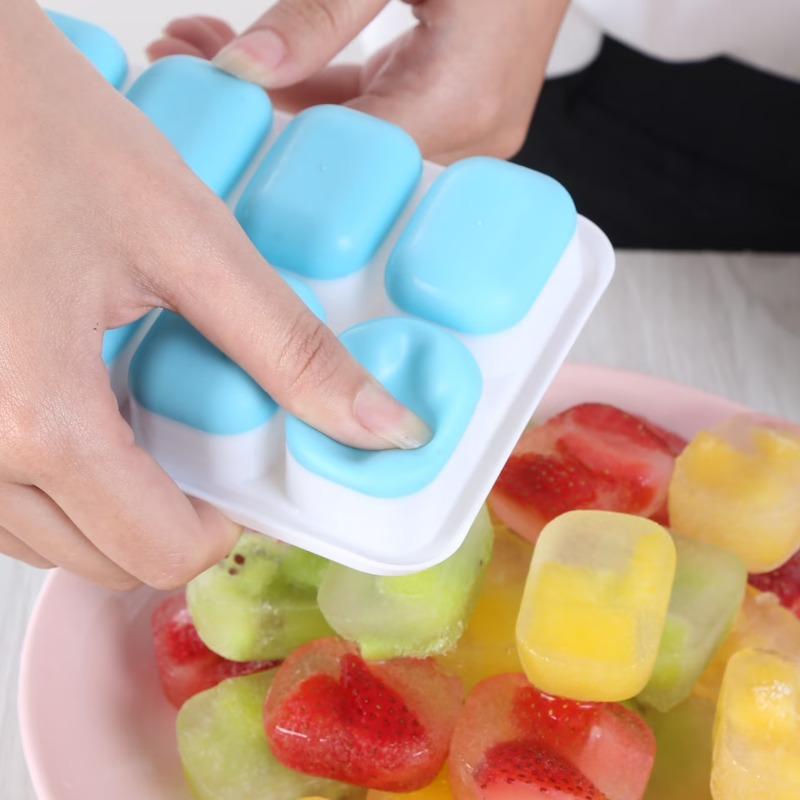 14Grid Silicone Ice Mold with Lid DIY Ice Trays Popsicle Ice Cream Mould for Cocktail Yogurt Juice Freezer Kitchen Bar Tools