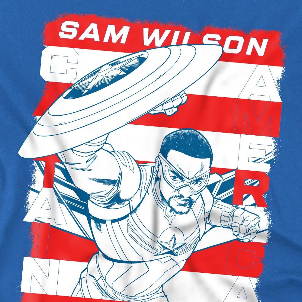 Captain America: Brave New World Childrens/Kids Sam Wilson American Flag T-Shirt